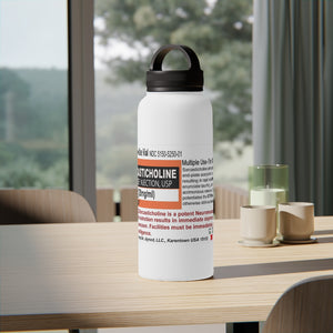 Sarcasticholine "Satiricin" Stainless Steel Water Bottle, Handle Lid